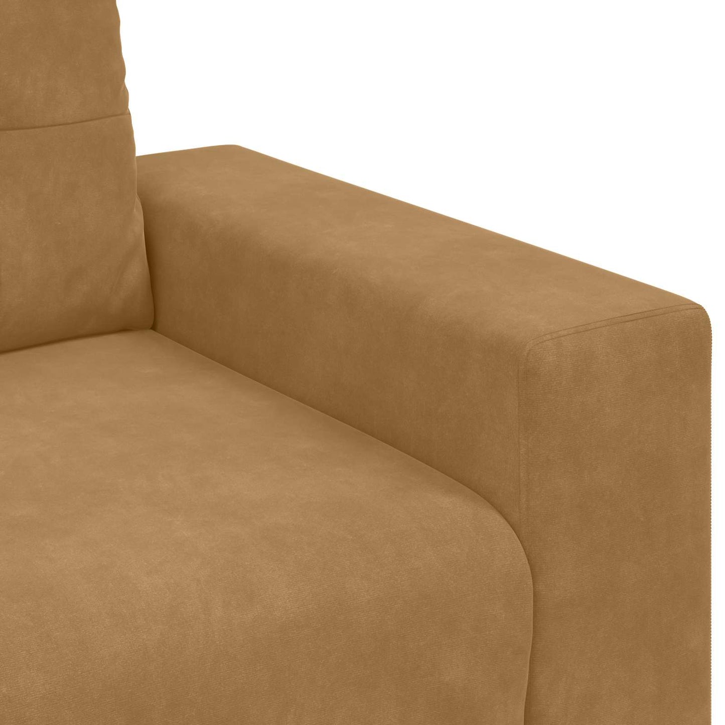 3-Sitzer-Sofa Braun 180 cm Samt