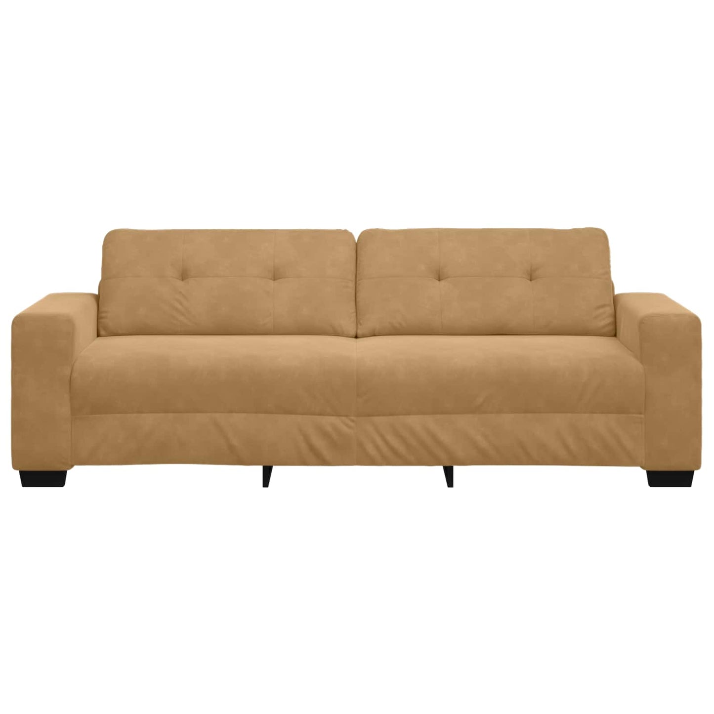 3-Sitzer-Sofa Braun 180 cm Samt