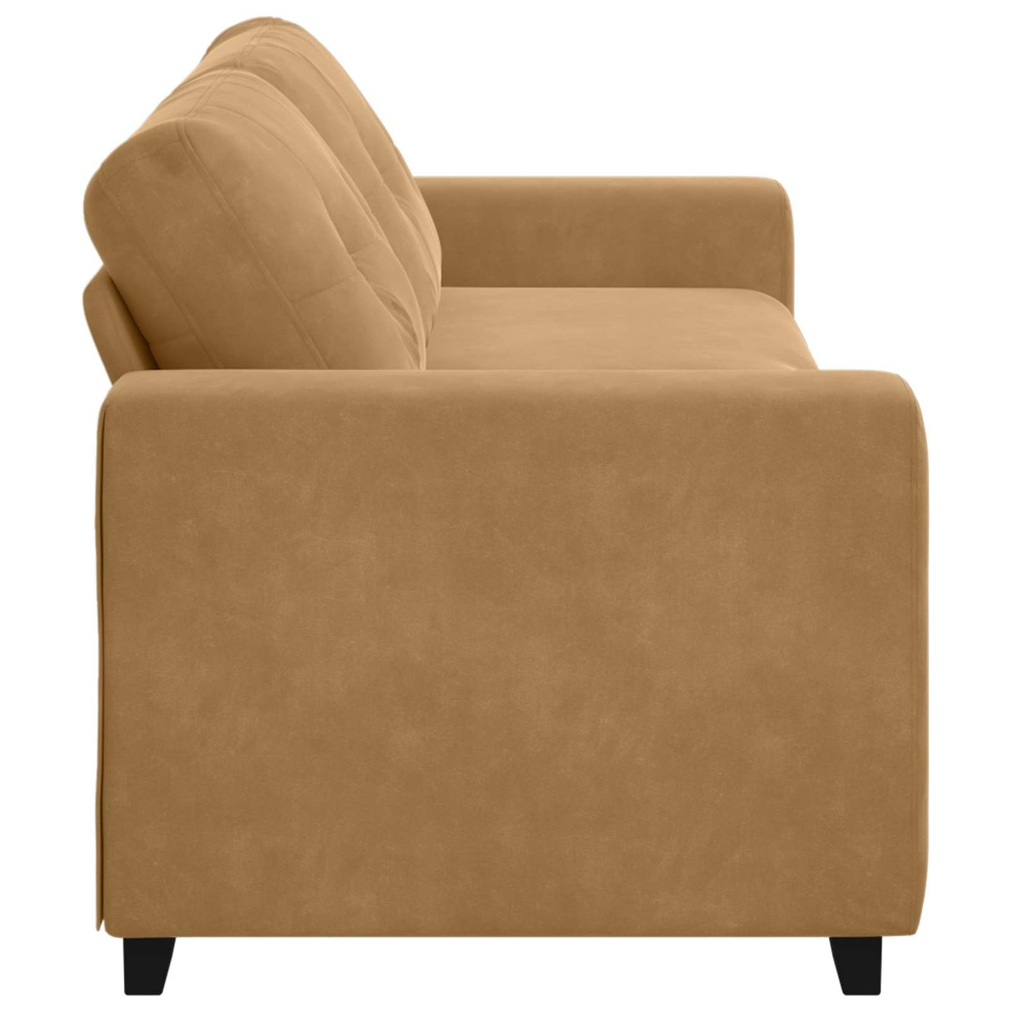 3-Sitzer-Sofa Braun 180 cm Samt