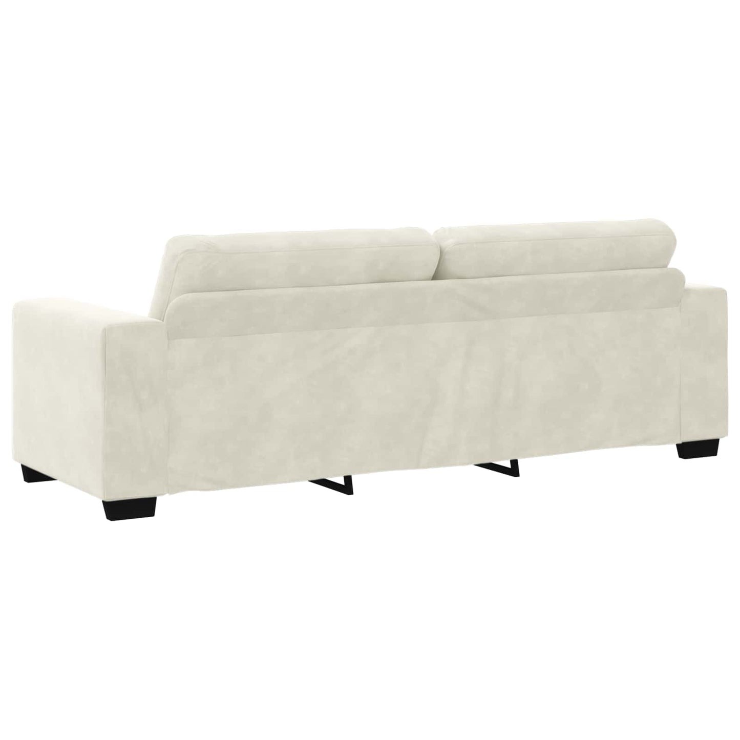 3-Sitzer Sofa Creme 180 cm Samt