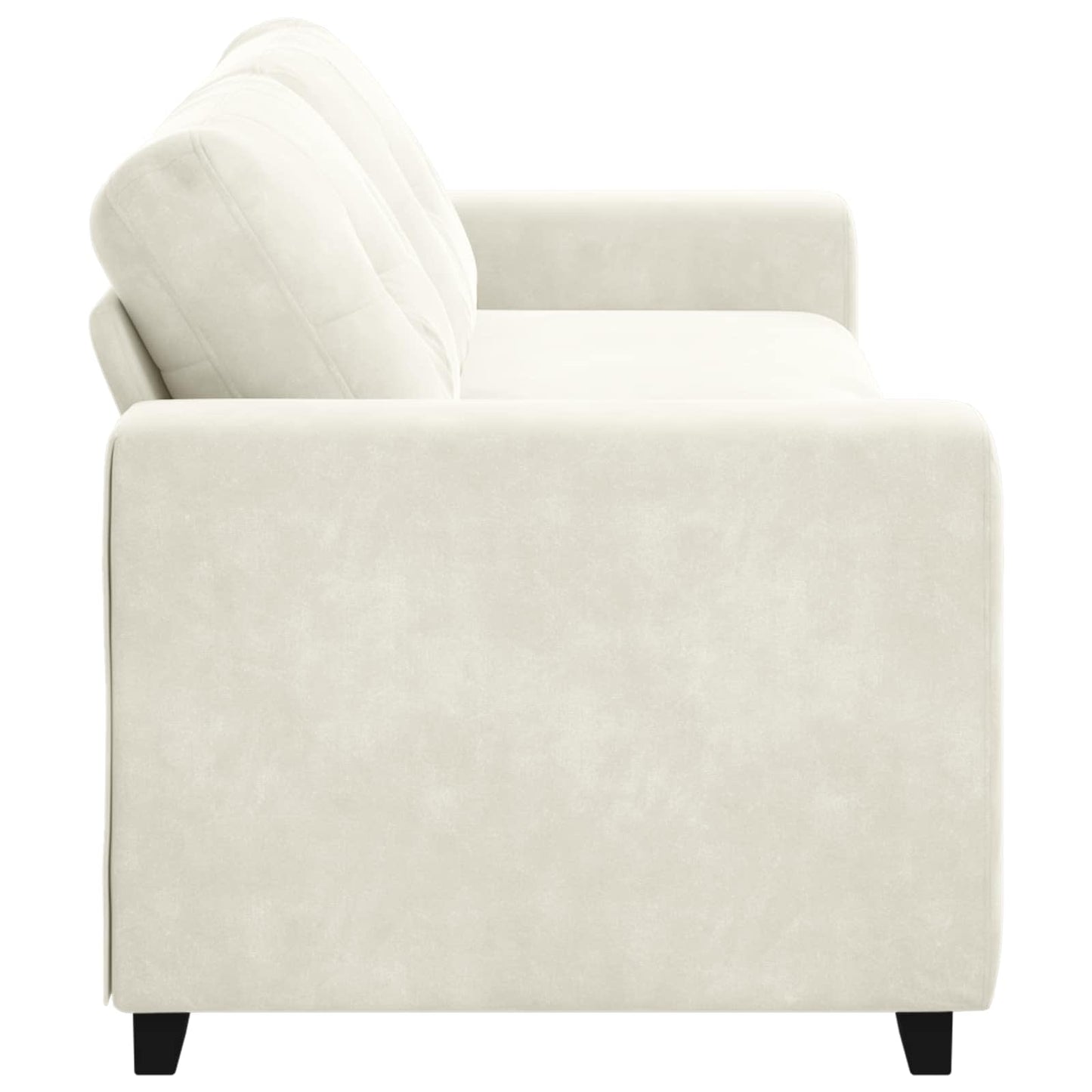 3-Sitzer Sofa Creme 180 cm Samt