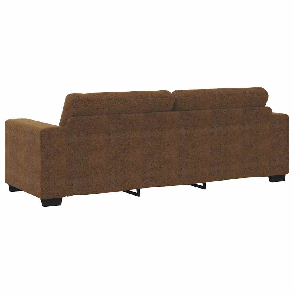 3-Sitzer-Sofa Braun 180 cm Kunstleder