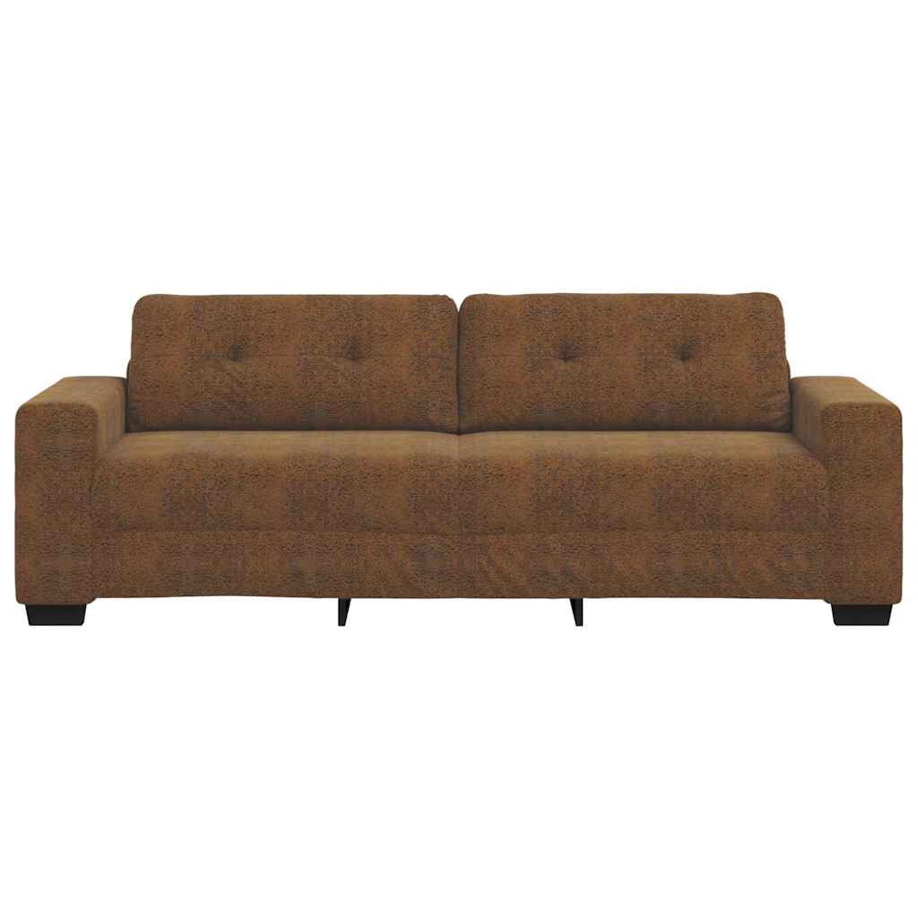 3-Sitzer-Sofa Braun 180 cm Kunstleder