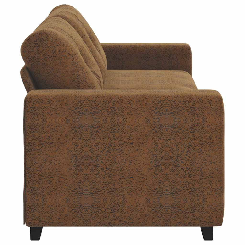 3-Sitzer-Sofa Braun 180 cm Kunstleder