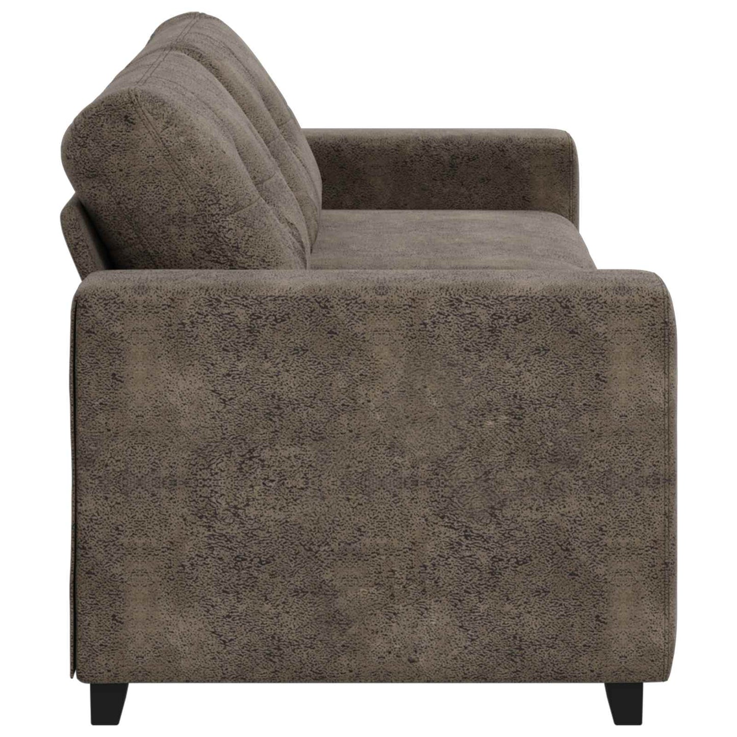 3-Sitzer-Sofa Dunkelgrau 180 cm Kunstleder