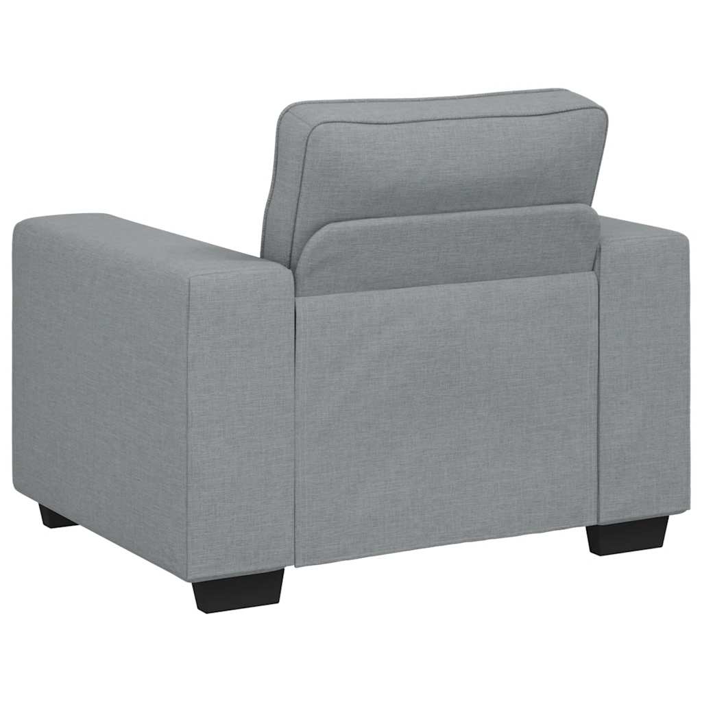 Sessel Hellgrau 100x77x82 cm Stoff