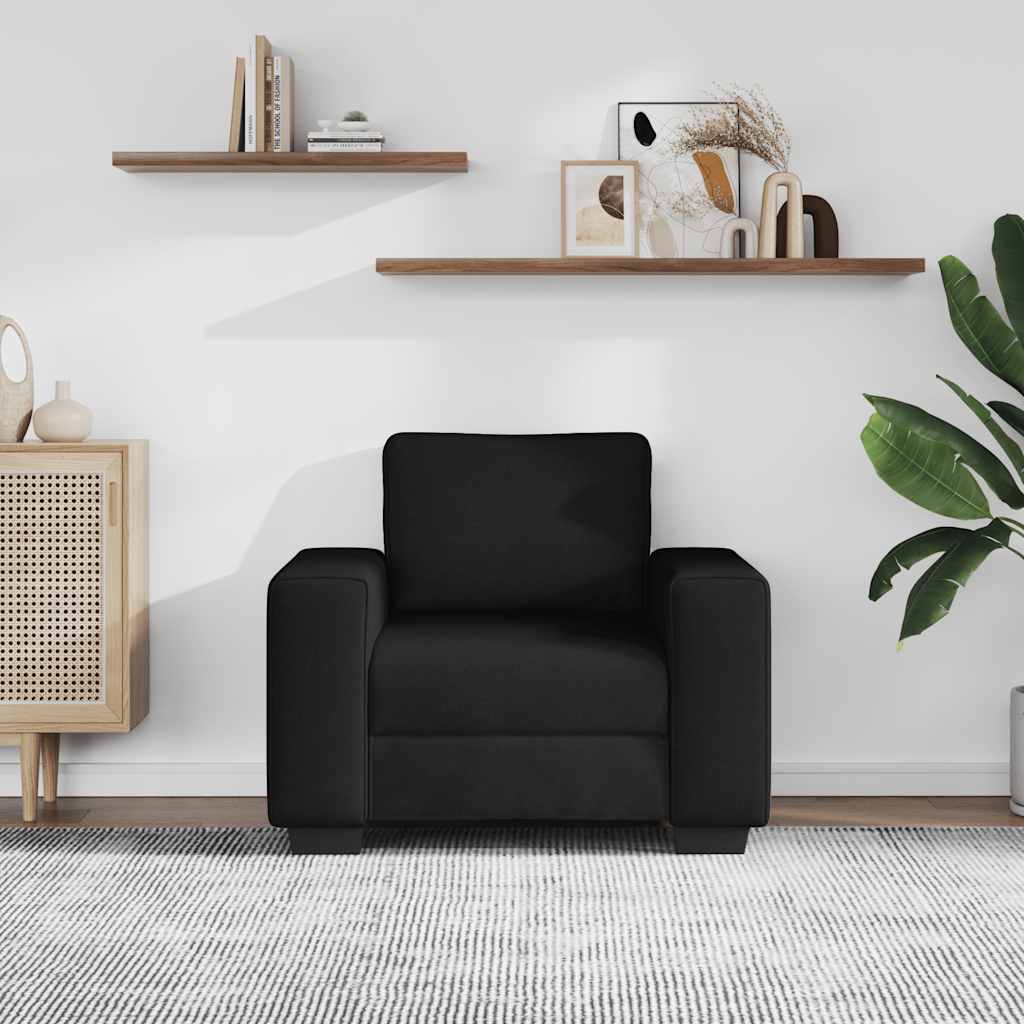 Sessel Schwarz 100x77x82 cm Stoff