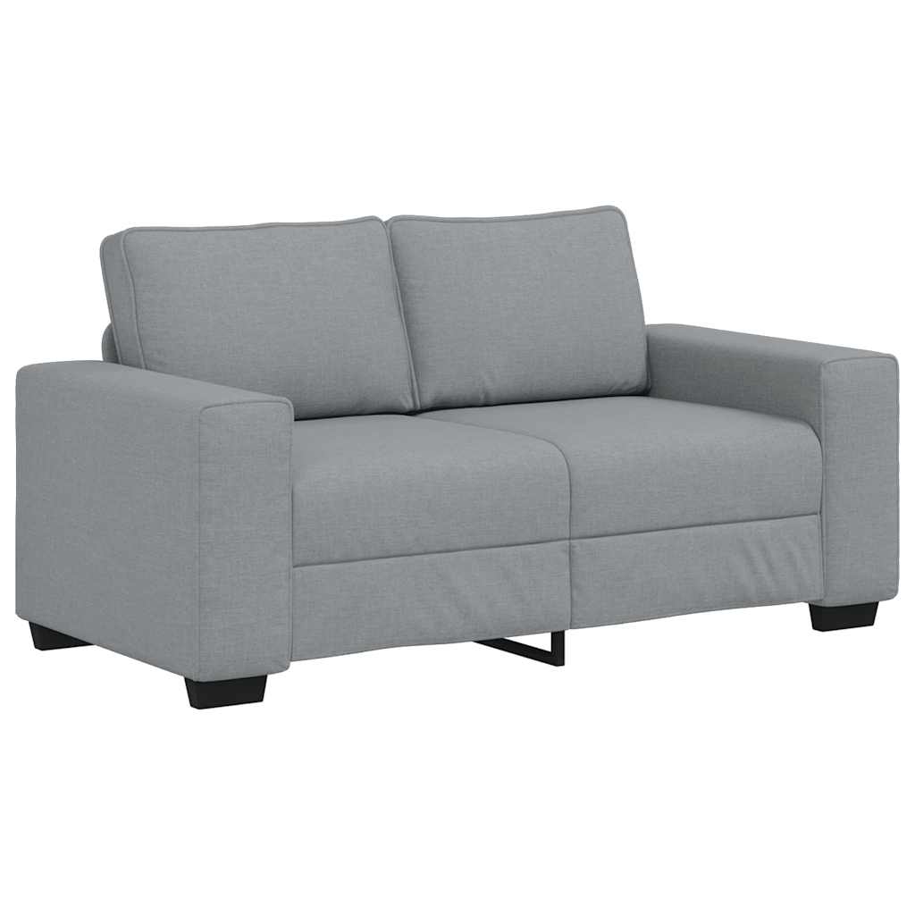 2-Sitzer-Sofa Hellgrau 160x77x82 cm Stoff