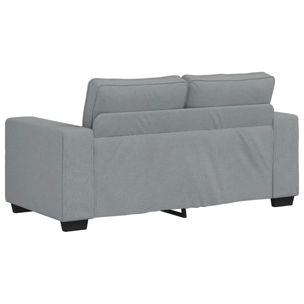 2-Sitzer-Sofa Hellgrau 160x77x82 cm Stoff