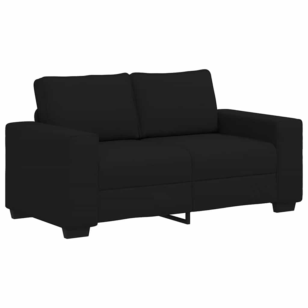 2-Sitzer-Sofa Schwarz 160x77x82 cm Stoff