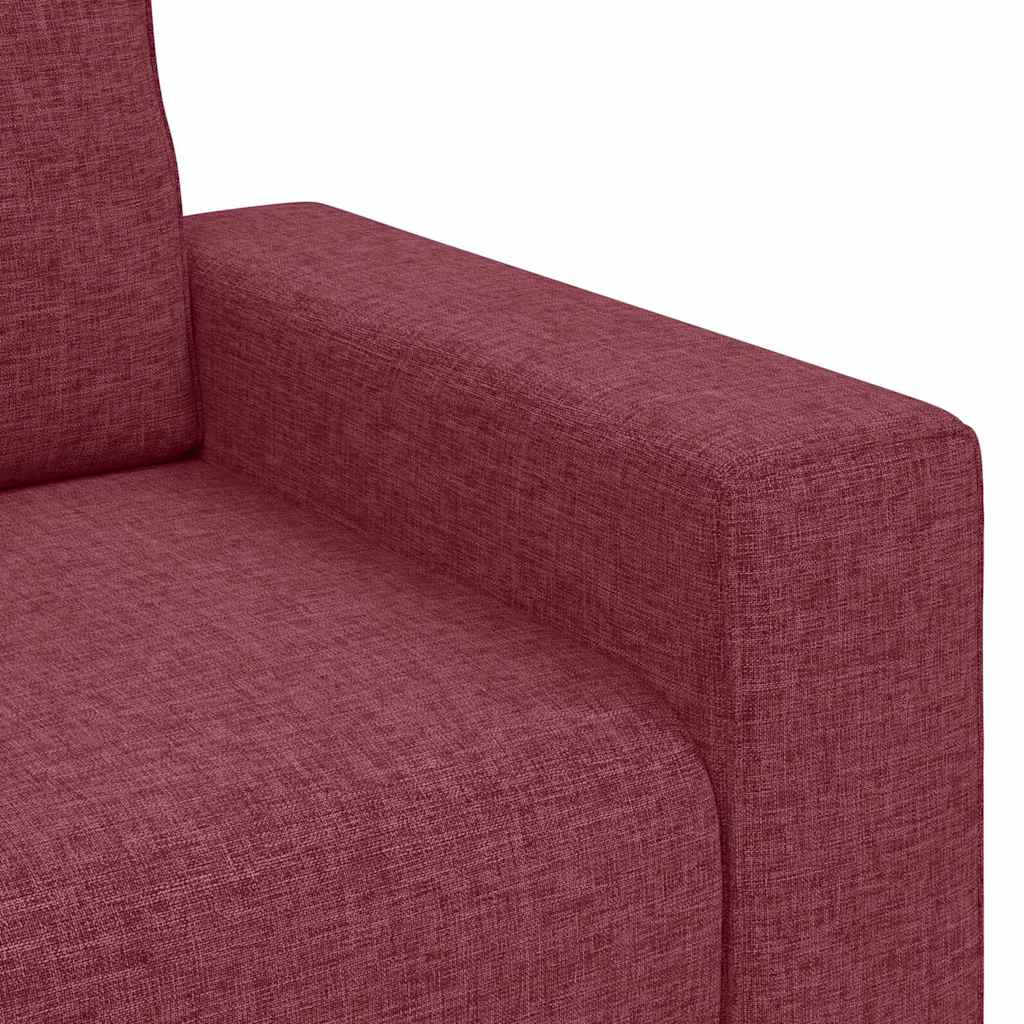 2-Sitzer-Sofa Weinrot 160x77x82 cm Stoff