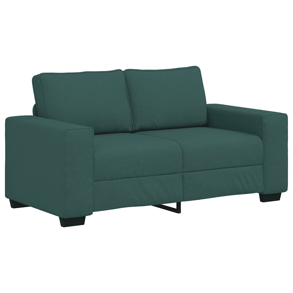 2-Sitzer-Sofa Dunkelgrün 160x77x82 cm Stoff