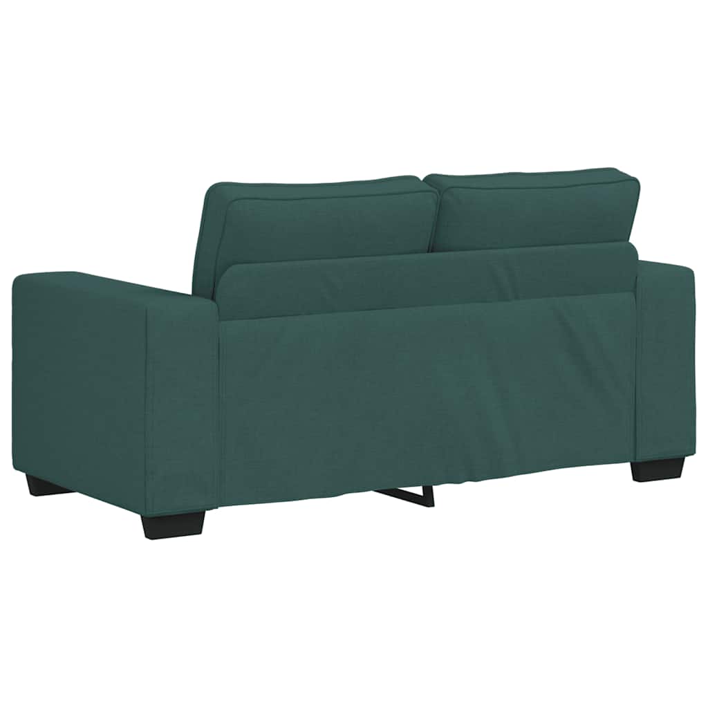 2-Sitzer-Sofa Dunkelgrün 160x77x82 cm Stoff
