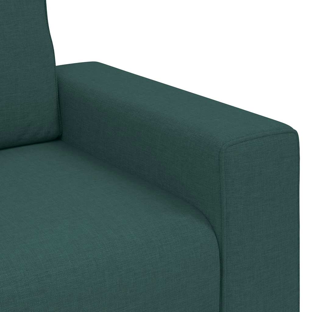 2-Sitzer-Sofa Dunkelgrün 160x77x82 cm Stoff