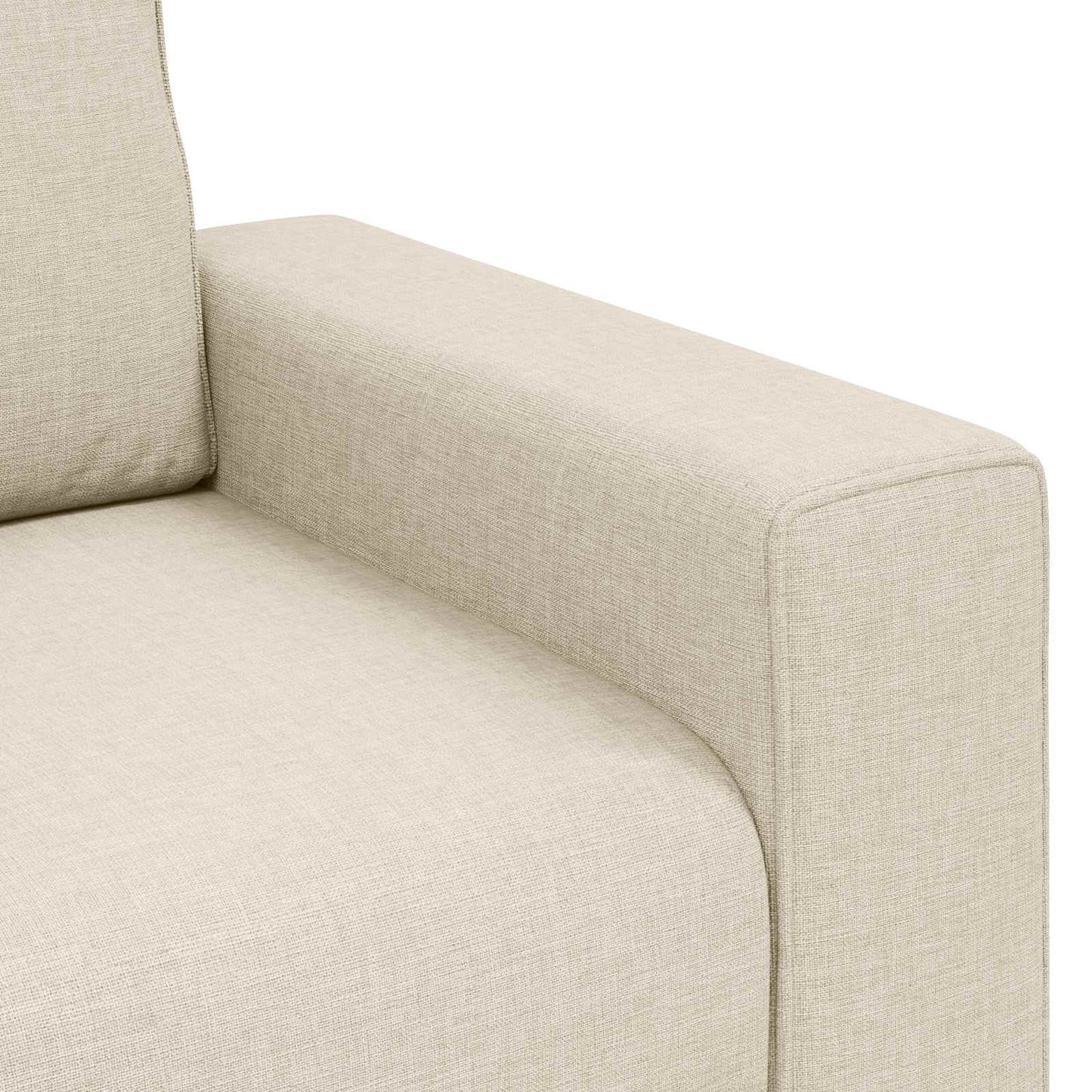 | Sofa | mit Kissen mit Kissen Beige 160 x 77 x 82 cm Leinen