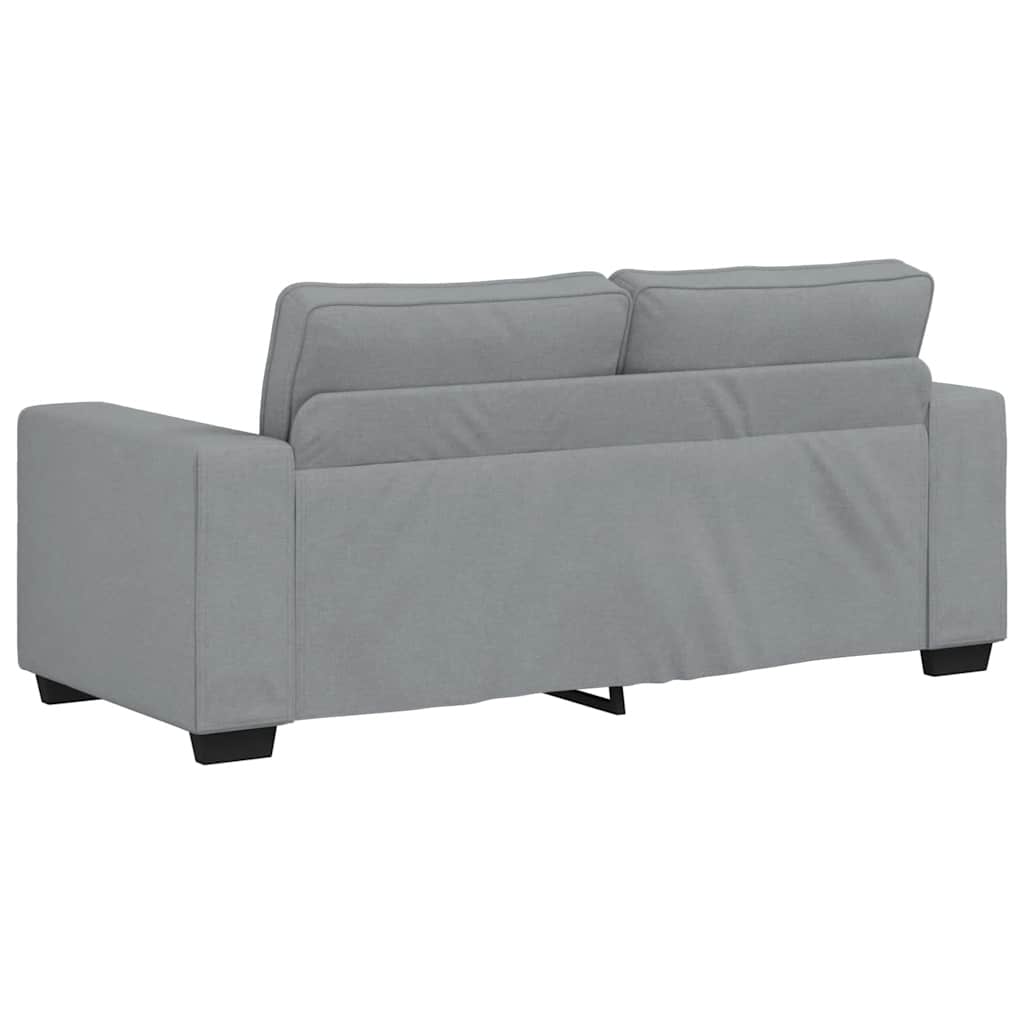 2-Sitzer-Sofa Hellgrau 180x77x82 cm Stoff