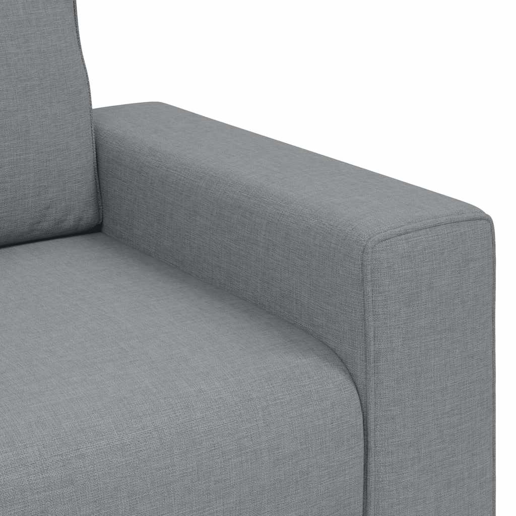2-Sitzer-Sofa Hellgrau 180x77x82 cm Stoff