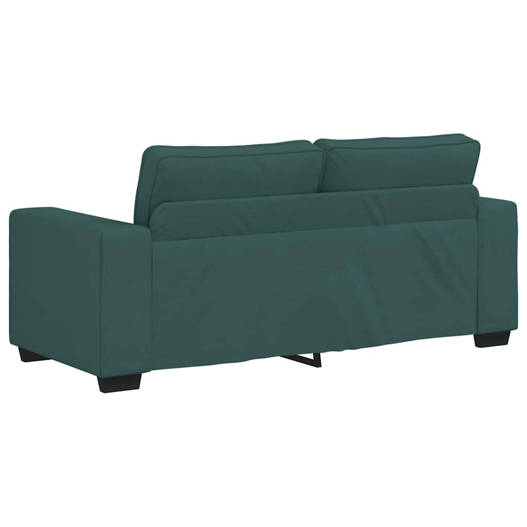 2-Sitzer-Sofa Dunkelgrün 180x77x82 cm Stoff
