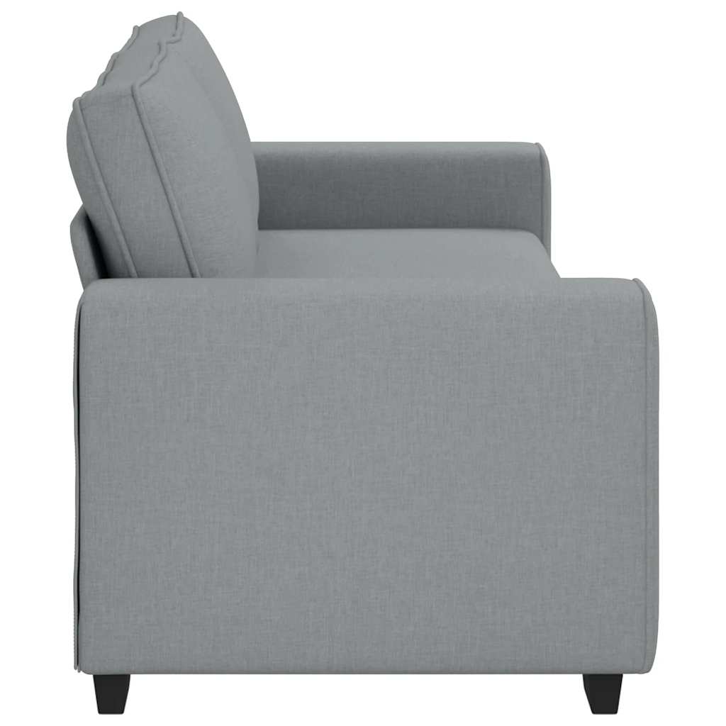 3-Sitzer-Sofa Hellgrau 220x77x82 cm Stoff