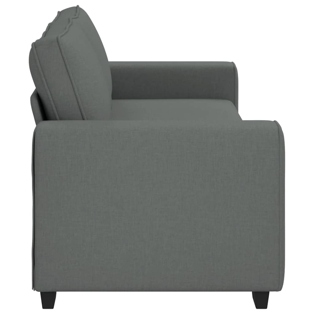 3-Sitzer-Sofa Dunkelgrau 220x77x82 cm Stoff