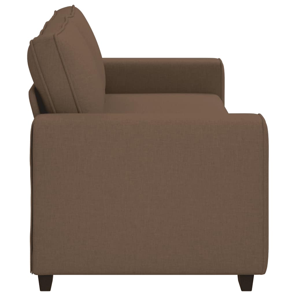 3-Sitzer-Sofa Braun 220x77x82 cm Stoff