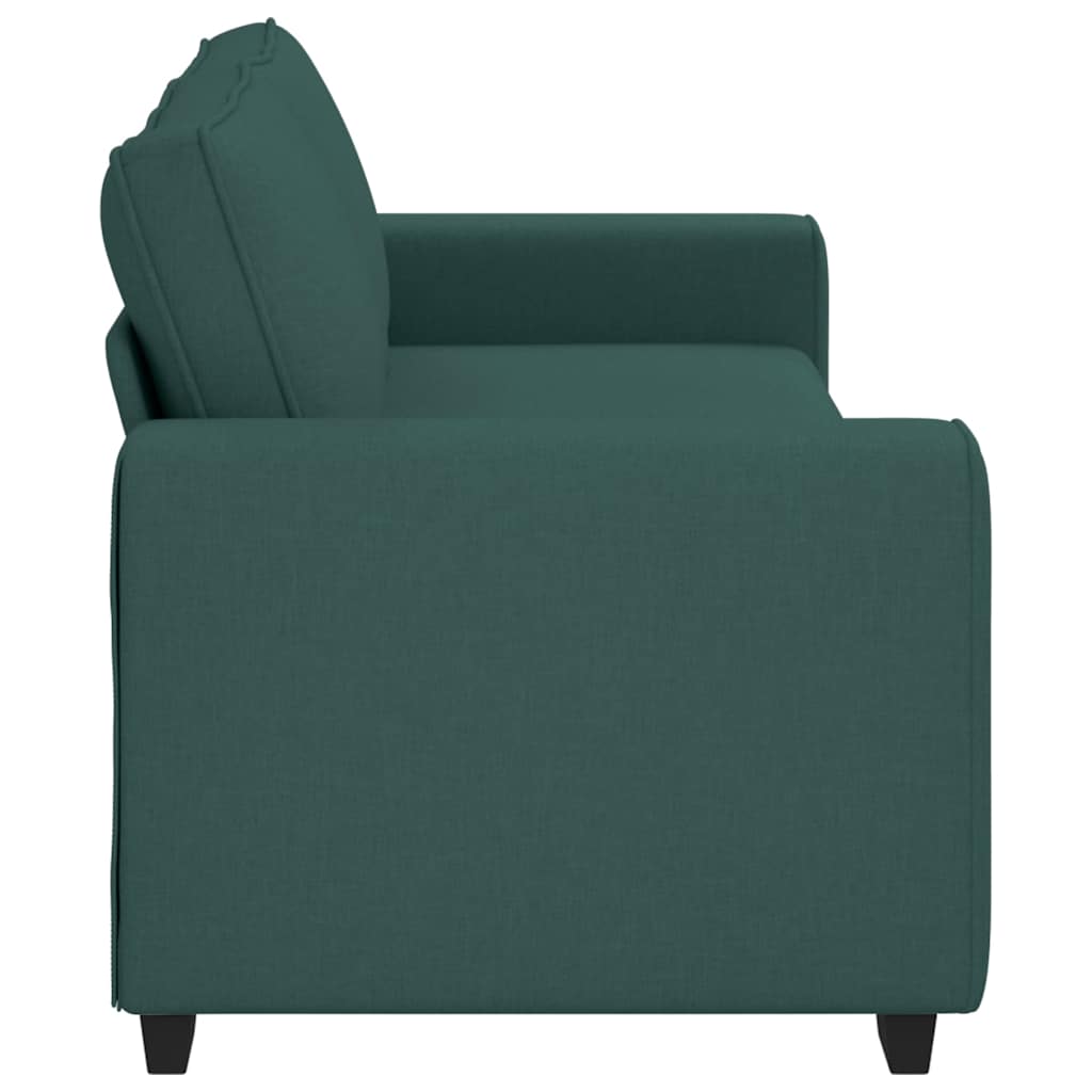 3-Sitzer-Sofa Dunkelgrün 220x77x82 cm Stoff