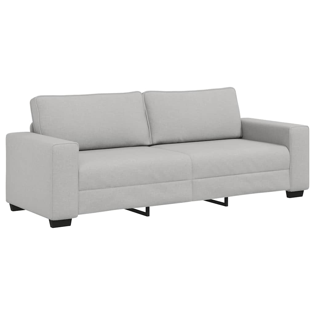 3-Sitzer-Sofa Wolkengrau 220x77x82 cm Stoff