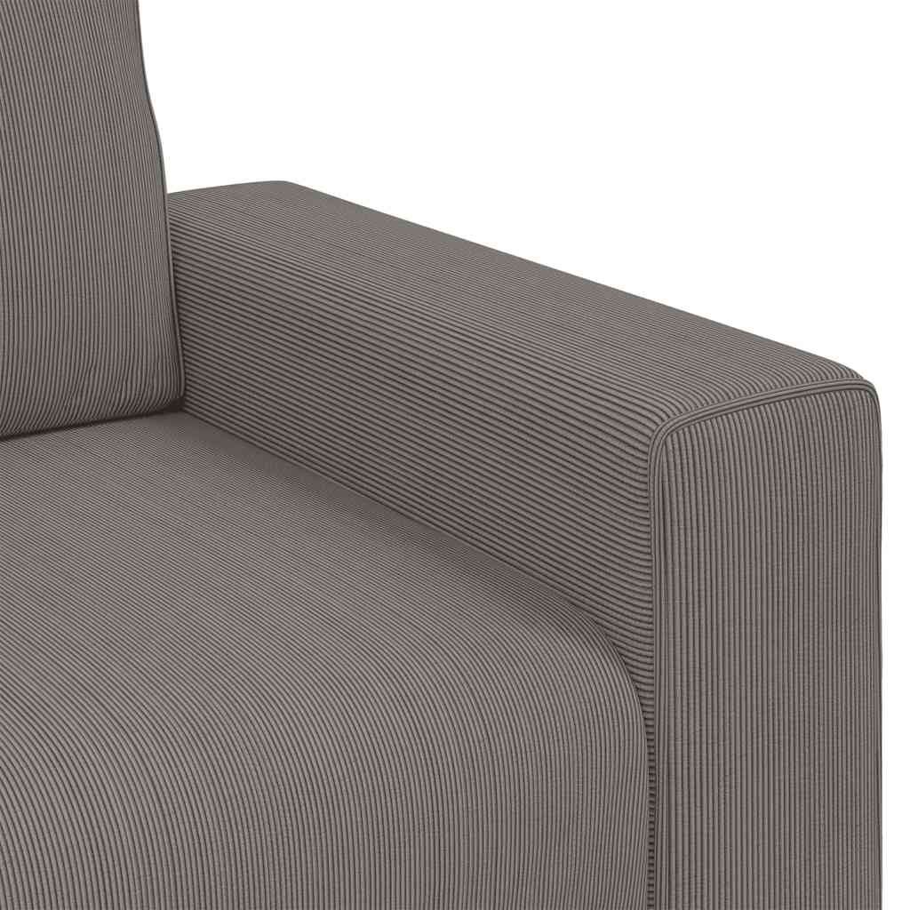 Sessel Hellgrau 100x77x82 cm Cordstoff