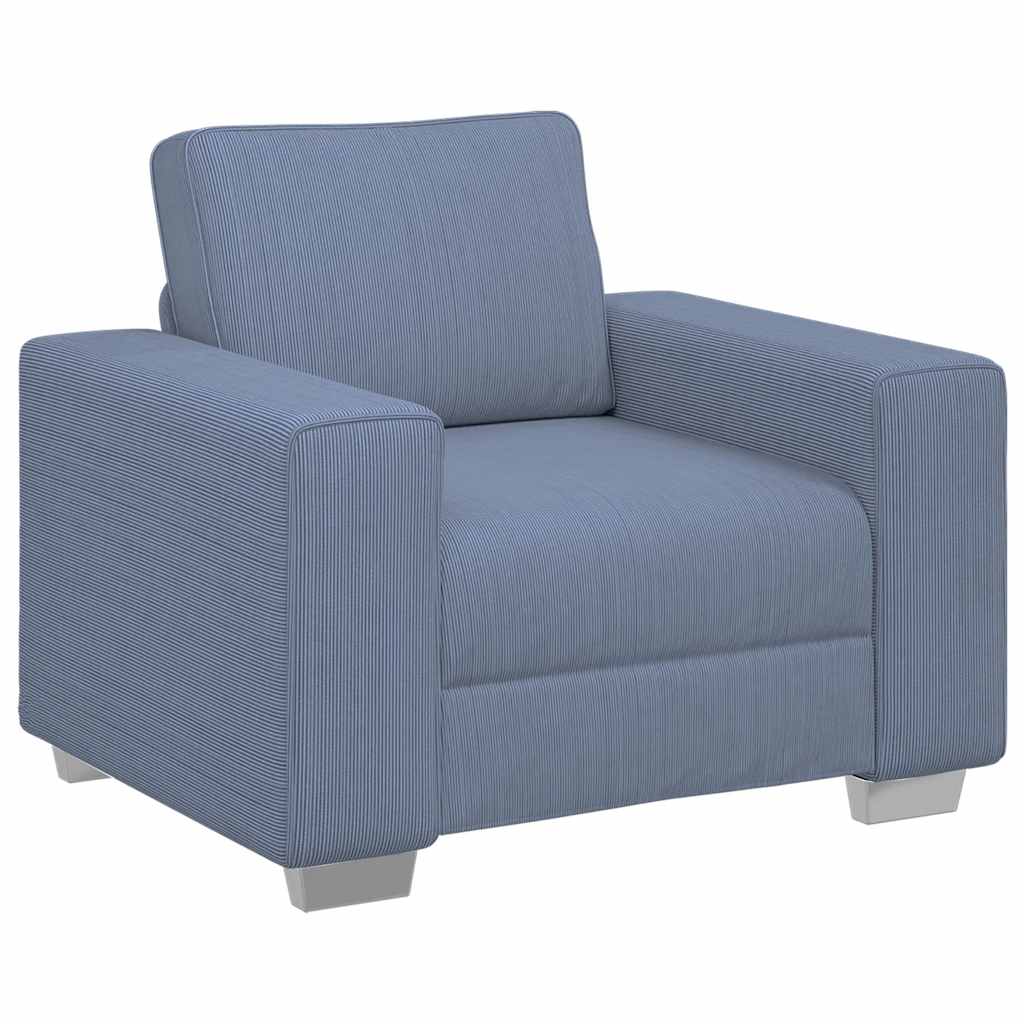 Sessel Blau 100x77x82 cm Cordstoff