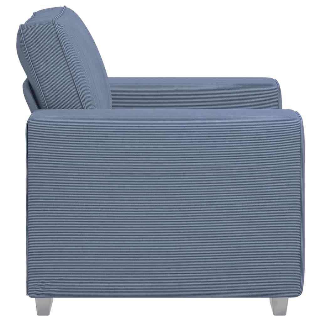 Sessel Blau 100x77x82 cm Cordstoff