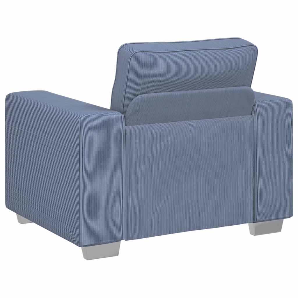 Sessel Blau 100x77x82 cm Cordstoff