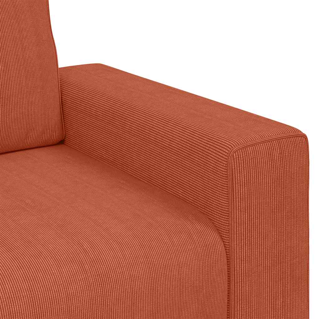 Sessel Rot Orange 100x77x82 cm Cordstoff