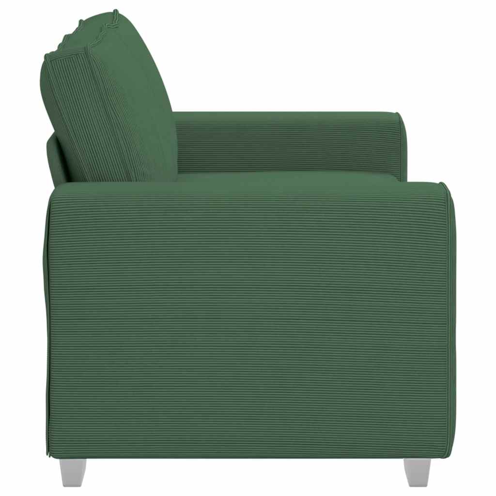 Zweisitzer-Sofa Dunkelgrün 160x77x82 cm Cordstoff