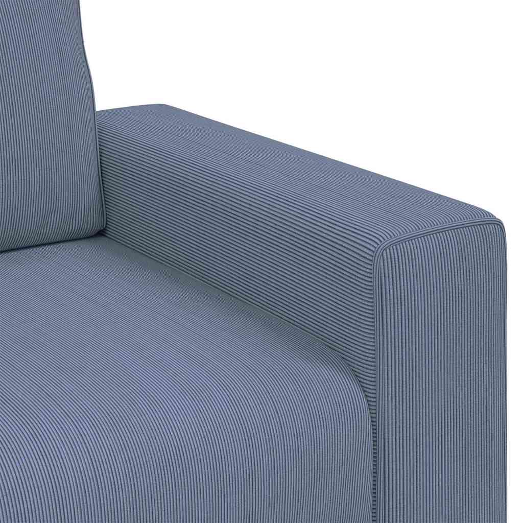 Zweisitzer-Sofa Blau 180x77x82 cm Cordstoff