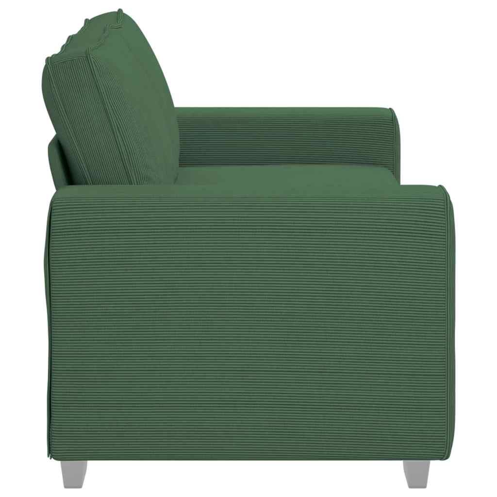 Zweisitzer-Sofa Dunkelgrün 180x77x82 cm Cordstoff
