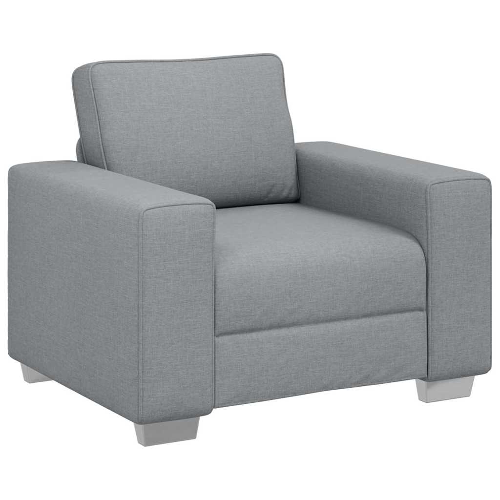 Sofa-Sessel Hellgrau 100 cm Stoff