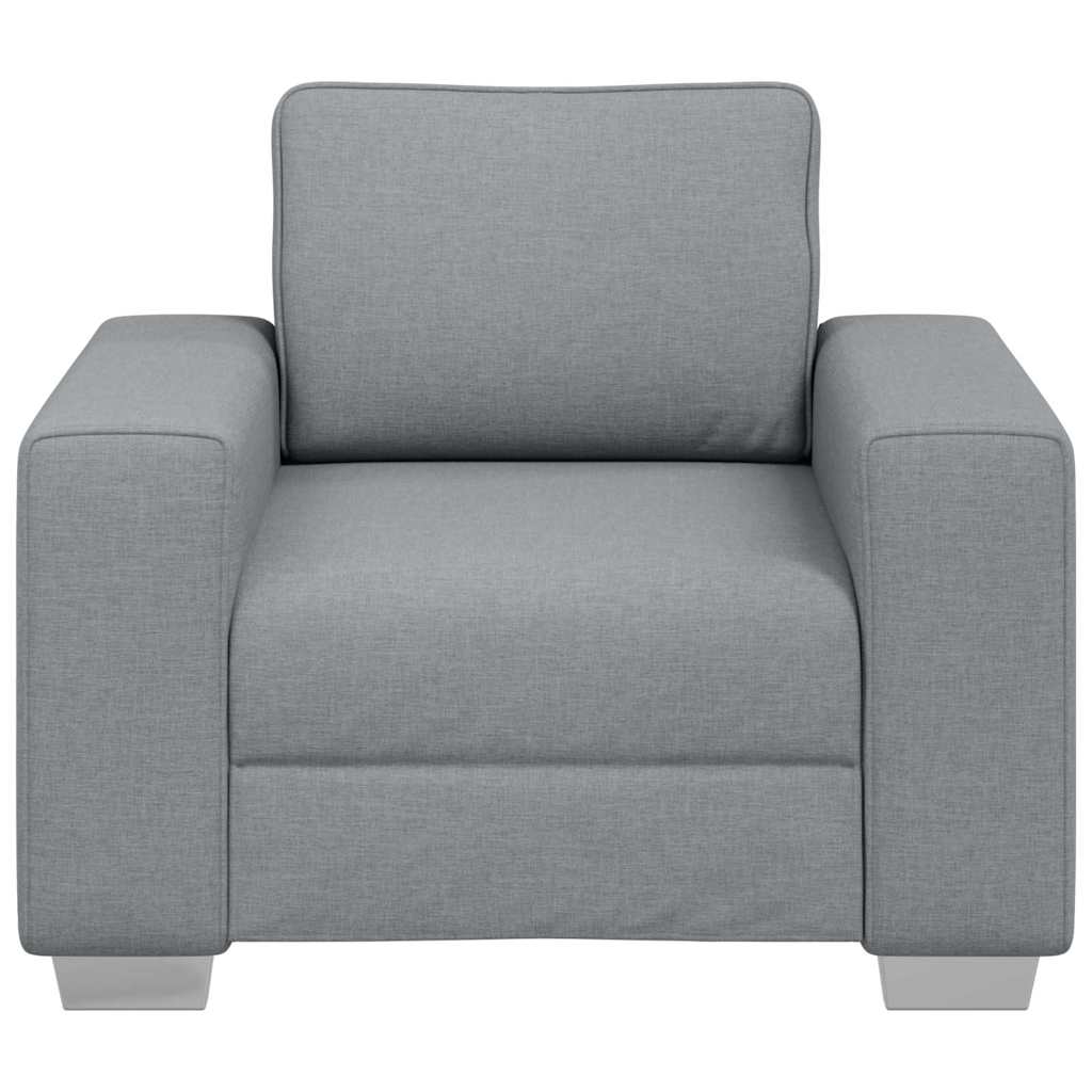 Sofa-Sessel Hellgrau 100 cm Stoff