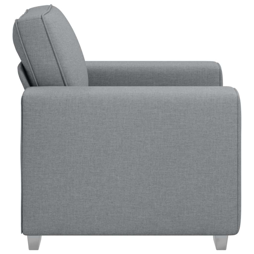 Sofa-Sessel Hellgrau 100 cm Stoff