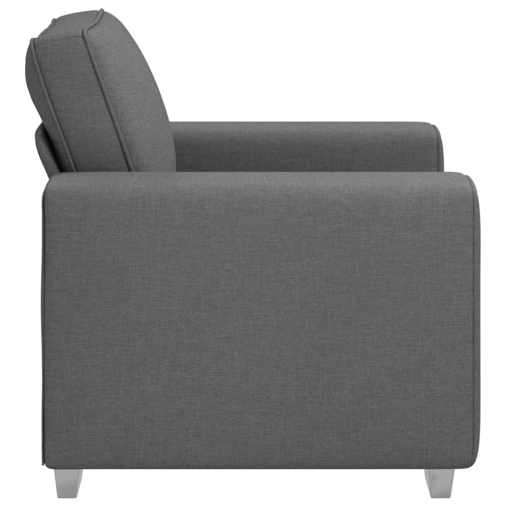 Sofa-Sessel Dunkelgrau 100 cm Stoff
