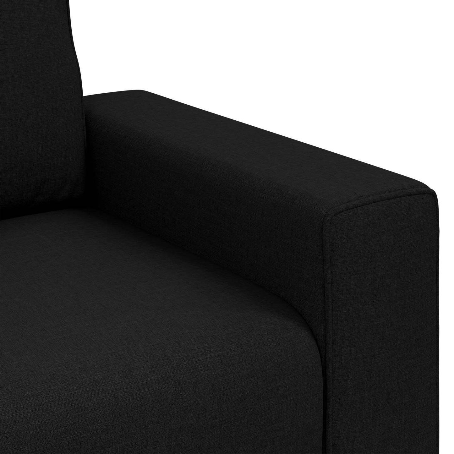 Sofa-Sessel Schwarz 100 cm Stoff