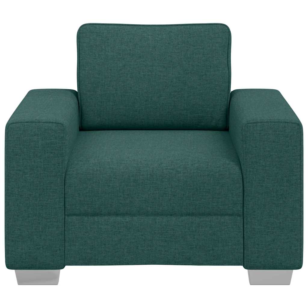 Sofa-Sessel Dunkelgrün 100 cm Stoff