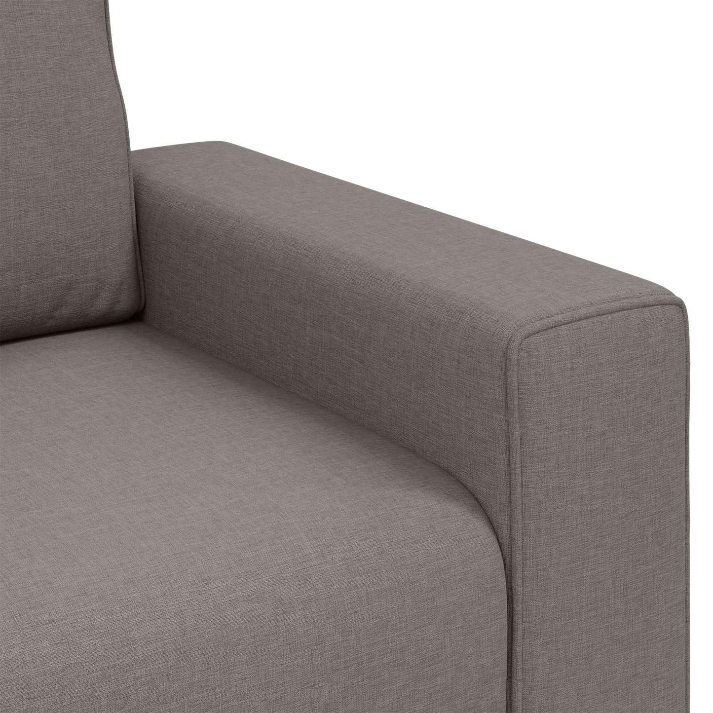 Sofa-Sessel Taupe 100 cm Stoff