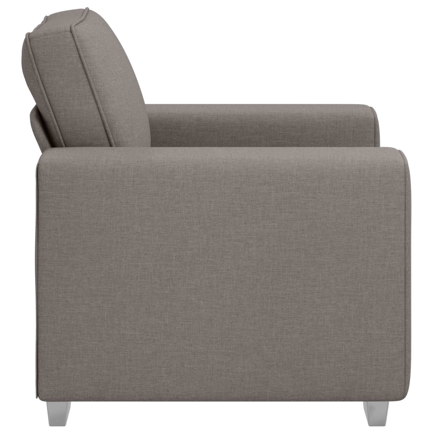 Sofa-Sessel Taupe 100 cm Stoff