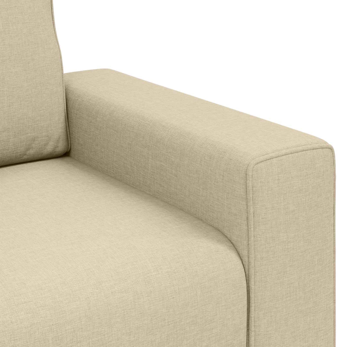 Sofa-Sessel Creme 100 cm Stoff