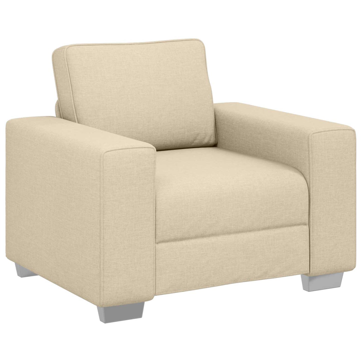 Sofa-Sessel Creme 100 cm Stoff