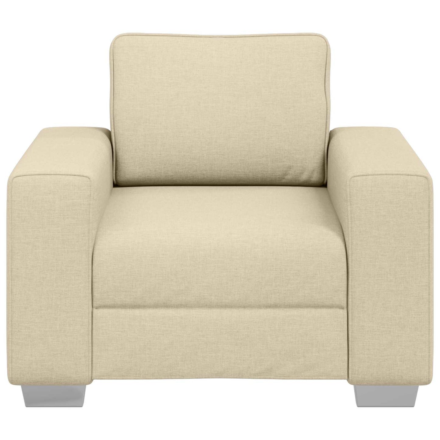 Sofa-Sessel Creme 100 cm Stoff