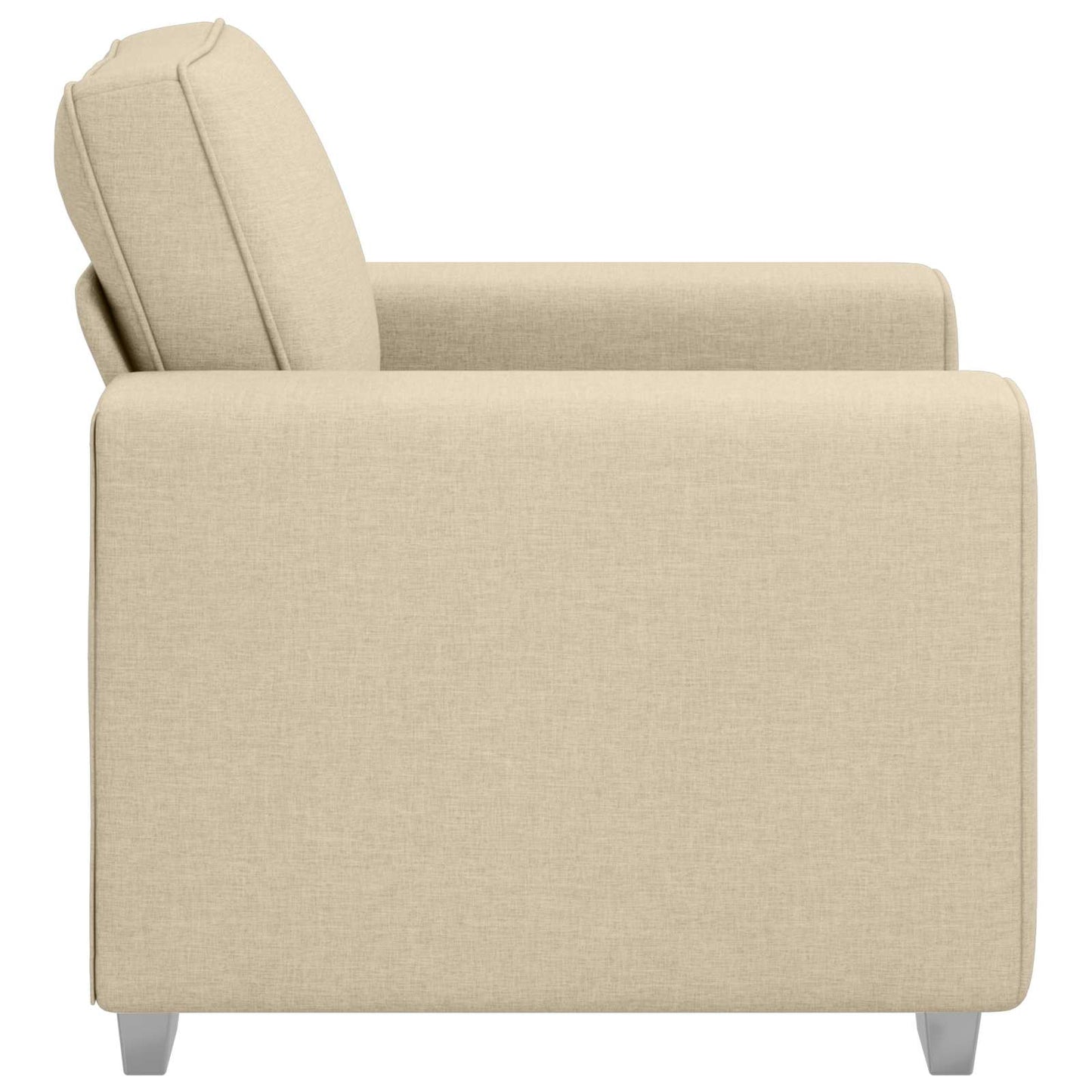 Sofa-Sessel Creme 100 cm Stoff
