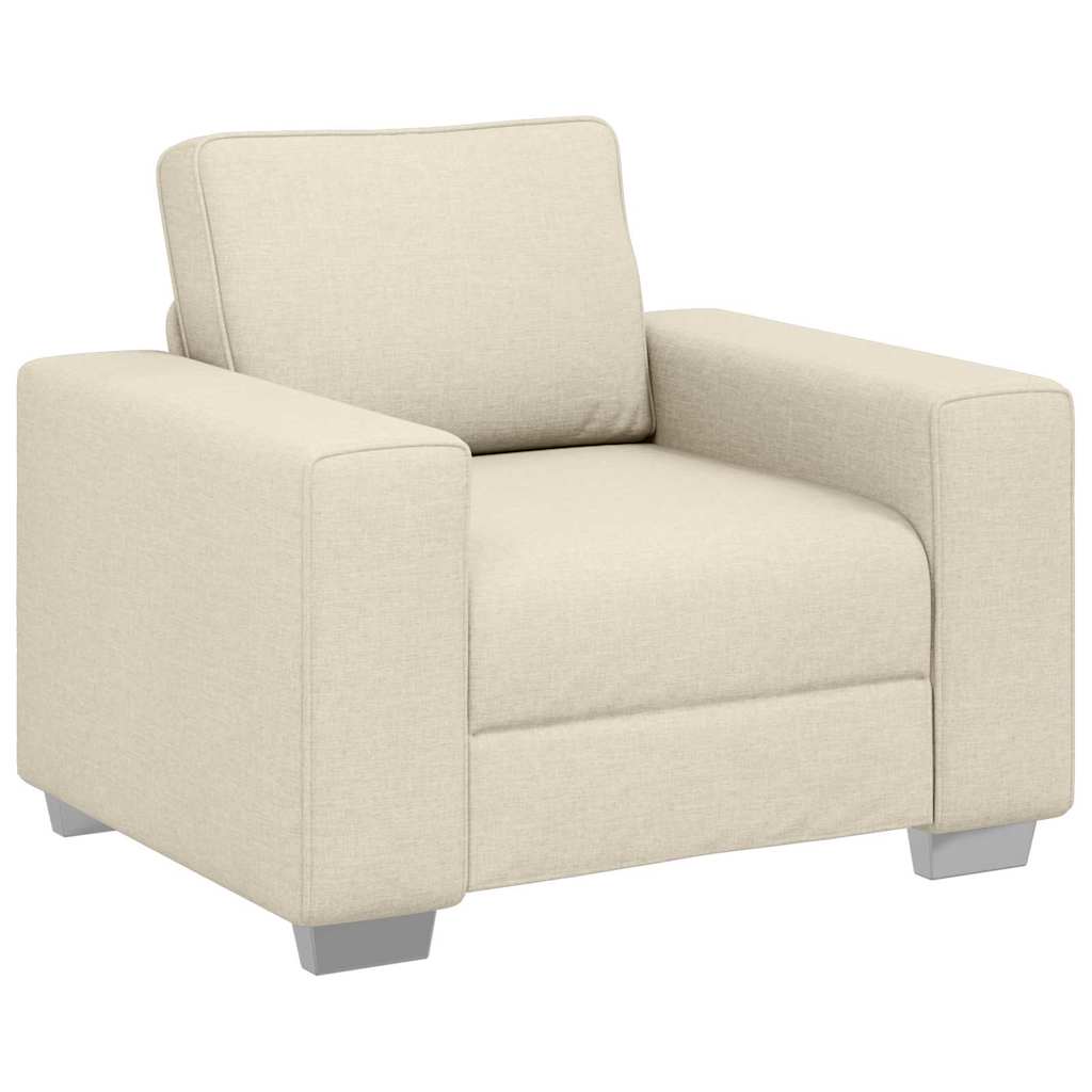 Sofa-Sessel Beige 100 cm Leinenmischgewebe