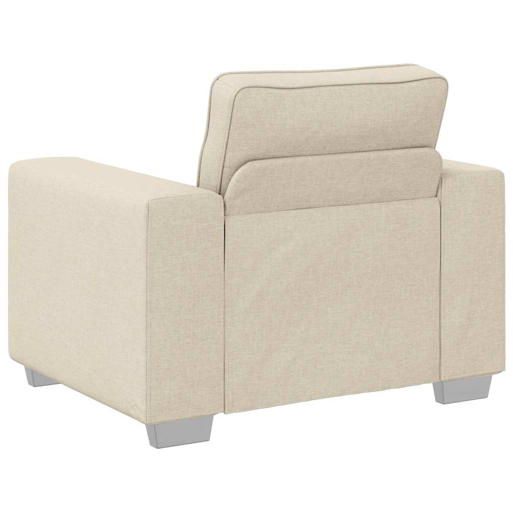 Sofa-Sessel Beige 100 cm Leinenmischgewebe