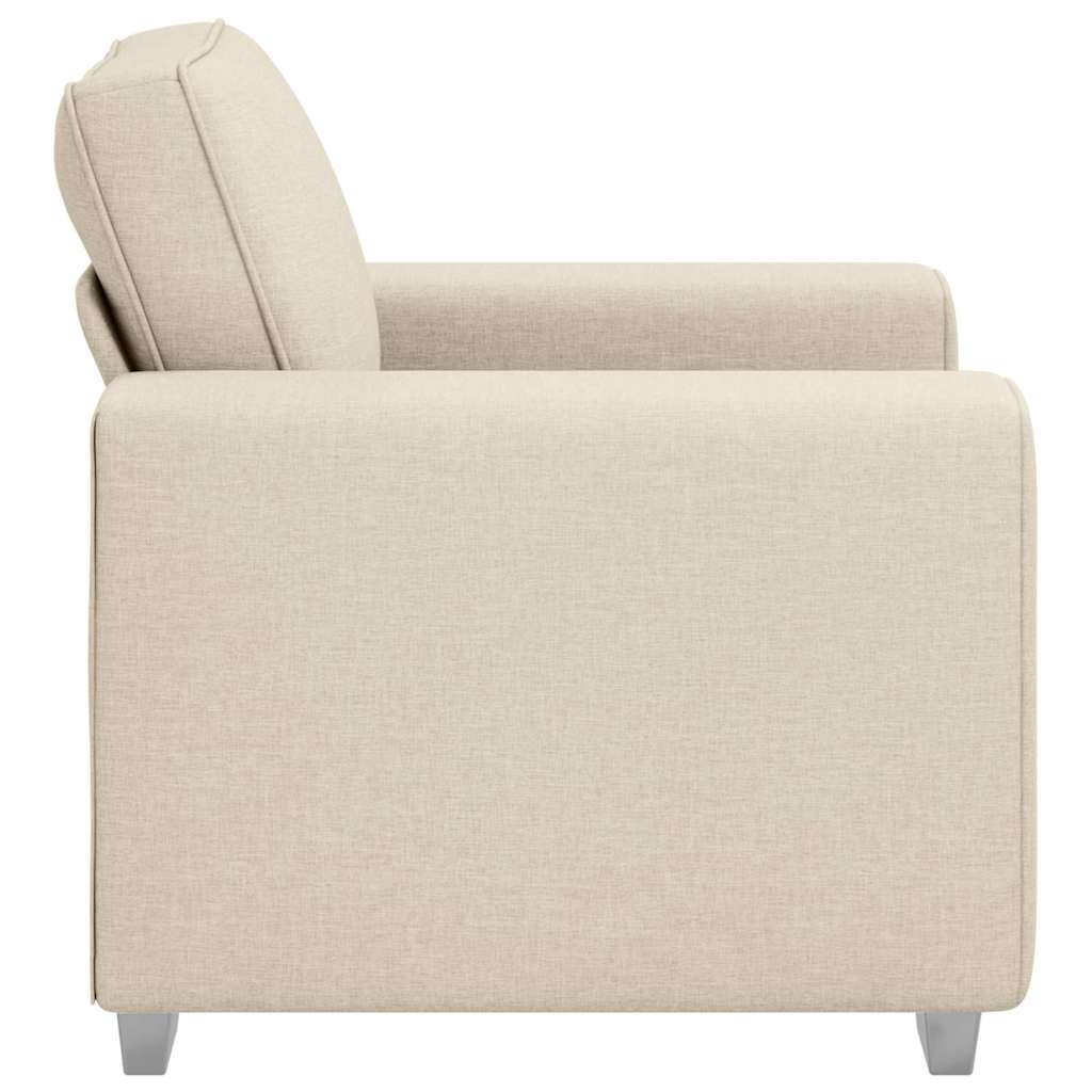 Sofa-Sessel Beige 100 cm Leinenmischgewebe